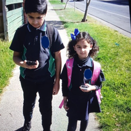 Kids going to school Kids going to school